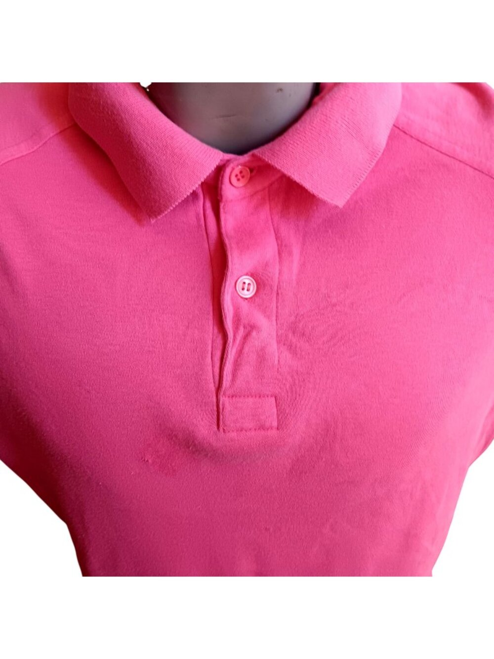 True Vintage Polo Shirt XL 80s PINK LOAFERS BEVERLY HILLS KNIT POLO COLLAR SS